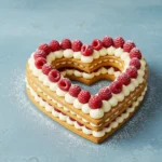 A stunning heart-shaped cake perfect for special occasions, featuring light vanilla layers and silky Swiss meringue buttercream. This recipe creates an elegant centerpiece that's both visually impressive and delicious.