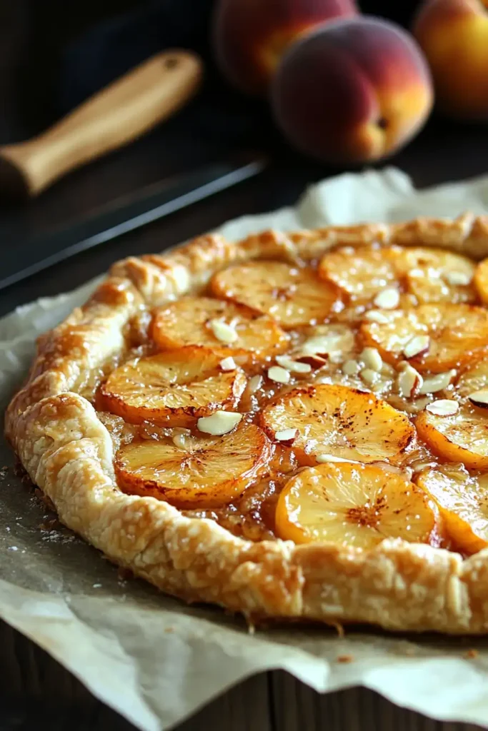 Nectarine Recipes Nectarine Recipes Rustic nectarine galette with golden crust and sliced nectarines on parchment paper