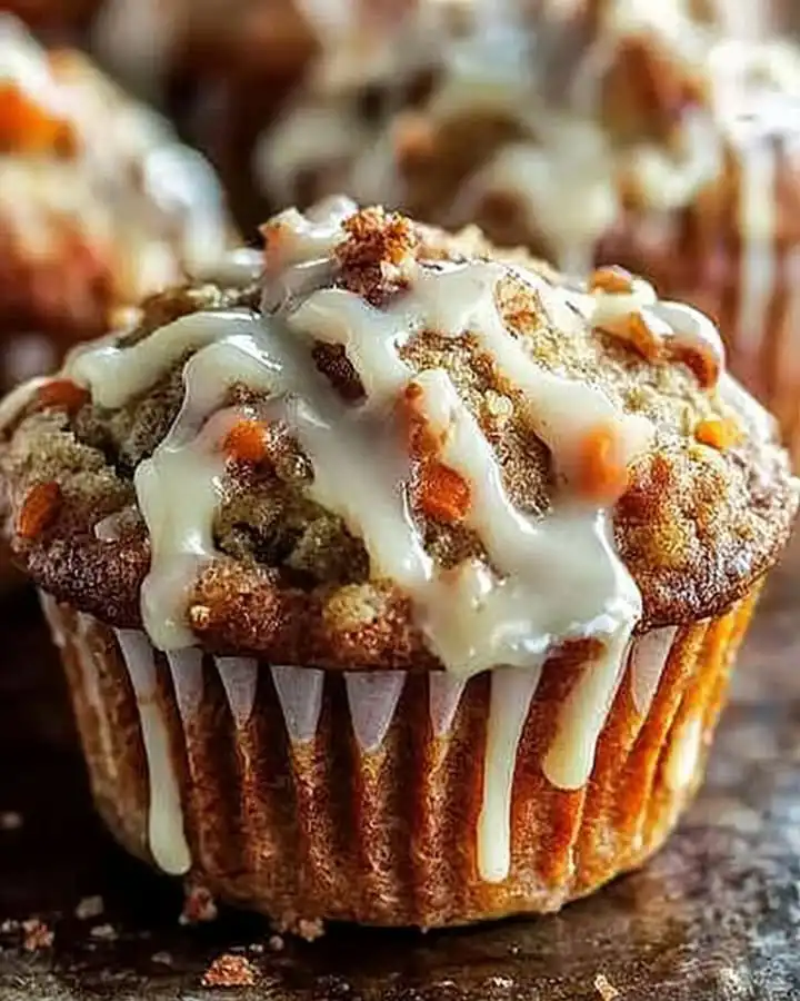 Carrot Cake Zucchini Muffins