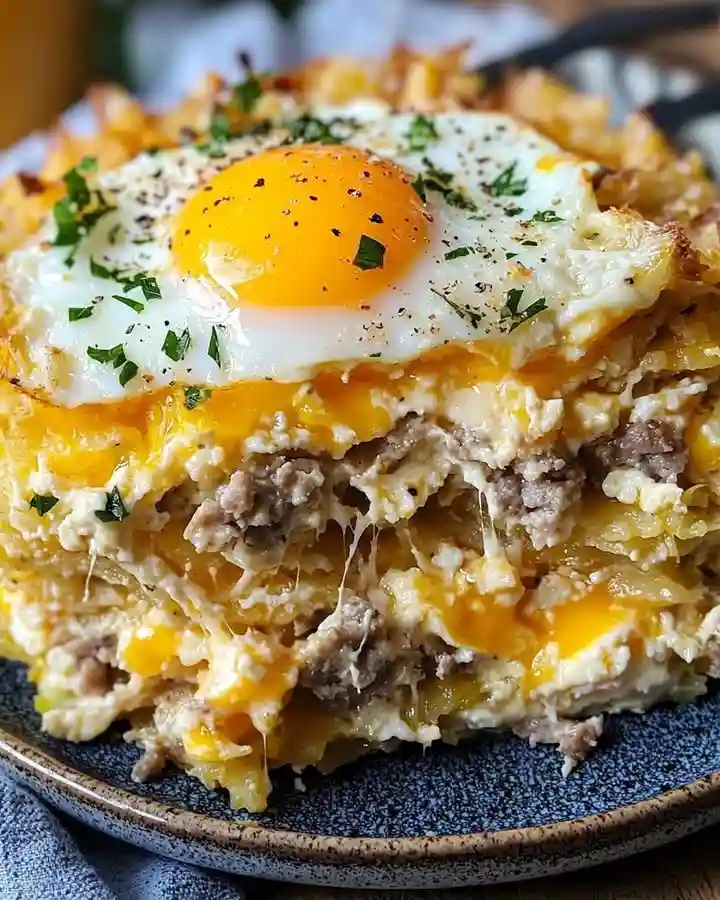 sausage-egg-and-cream-cheese-hashbrown-casserole