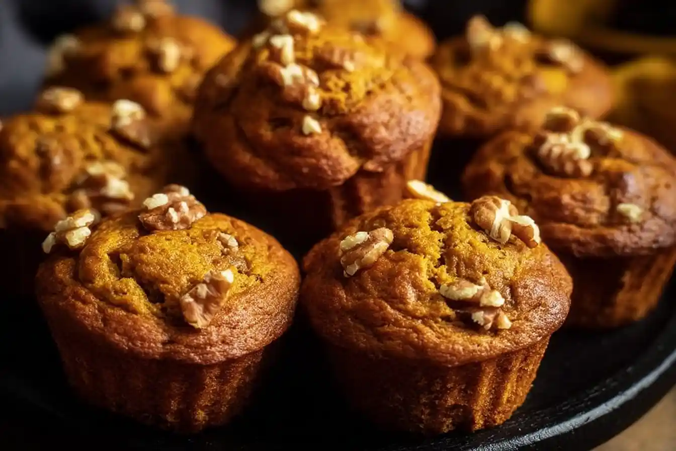 Cozy Pumpkin Walnut Muffins Perfect for Your Fall Mornings