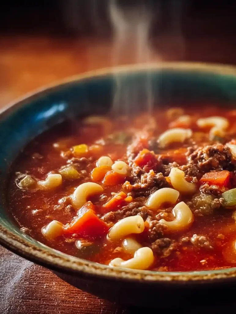 Beef & Macaroni Soup: A Comforting Delight