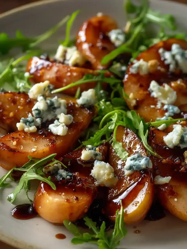 Caramelized Pear and Blue Cheese Salad