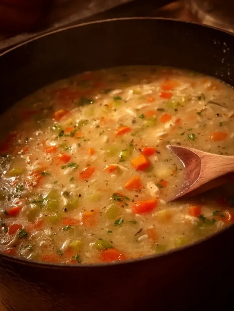 Cozy Chicken and Wild Rice Soup A Comforting Dinner Delight