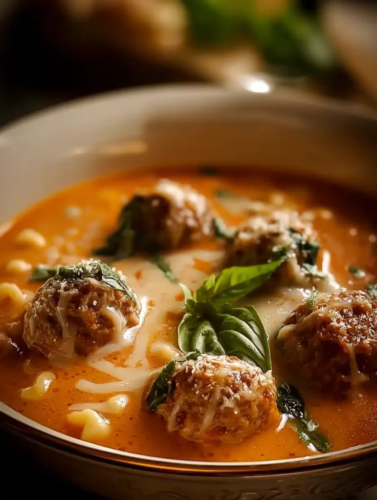 Creamy Italian Meatball Soup