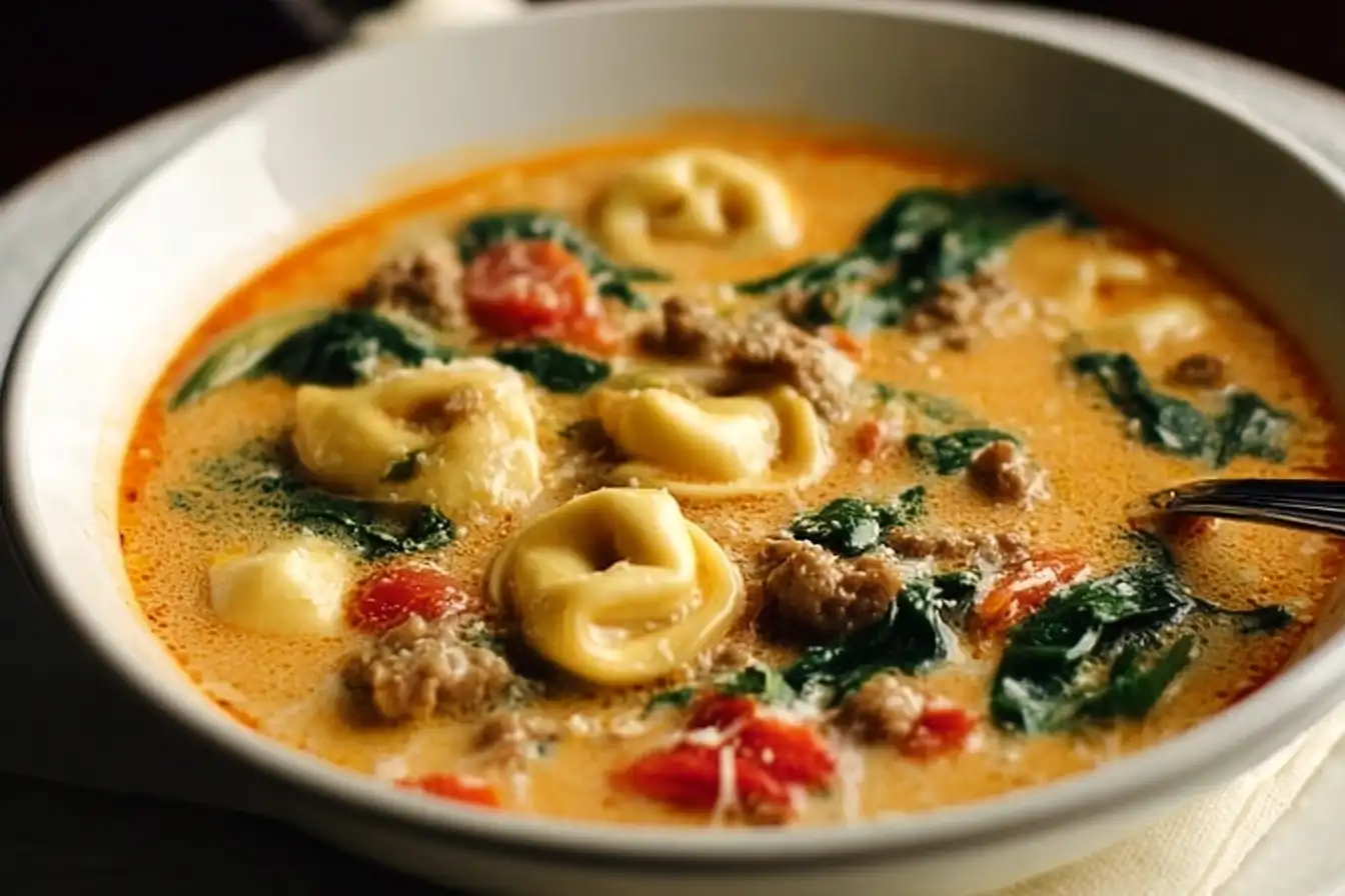 Warm Up with Creamy Sausage Tortellini Soup for Cozy Nights
