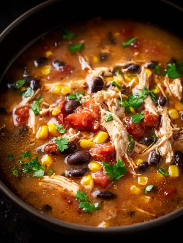 Delicious Creamy Chicken Taco Soup for a Cozy Dinner