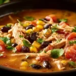 Delicious Creamy Chicken Taco Soup for a Cozy Dinner