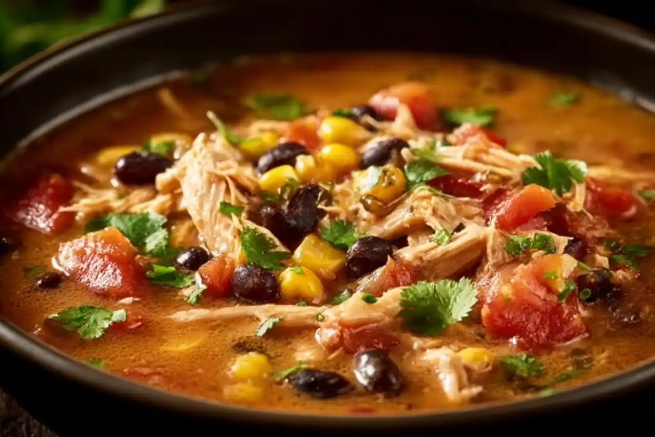 Delicious Creamy Chicken Taco Soup for a Cozy Dinner