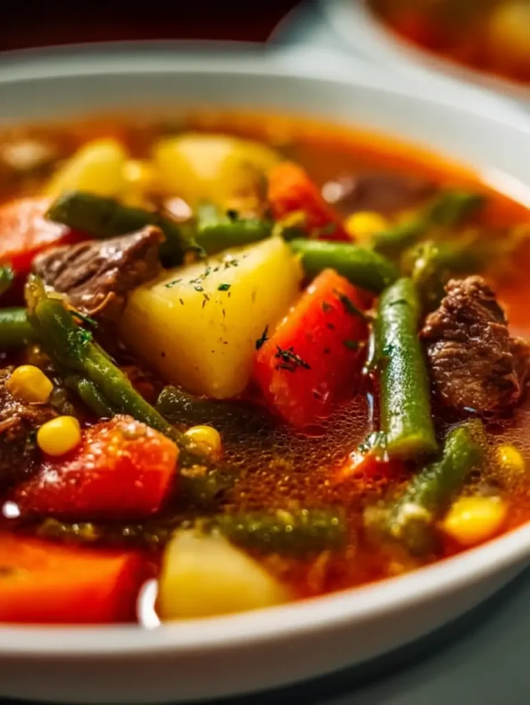 Hearty Crockpot Vegetable Beef Soup for Comforting Dinners