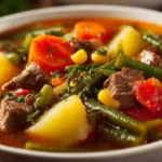 Hearty Crockpot Vegetable Beef Soup for Comforting Dinners