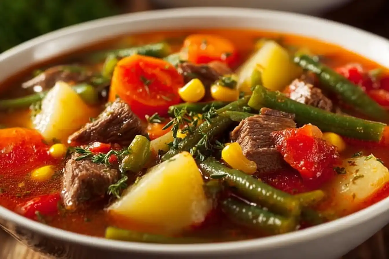 Hearty Crockpot Vegetable Beef Soup for Comforting Dinners