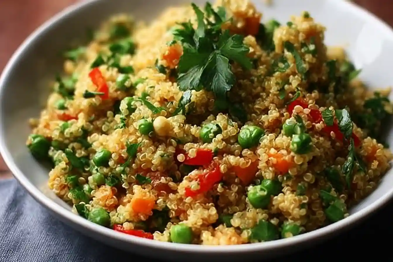 Delicious Protein Packed Quinoa Pilaf Perfect for Meal Prep & Dinners