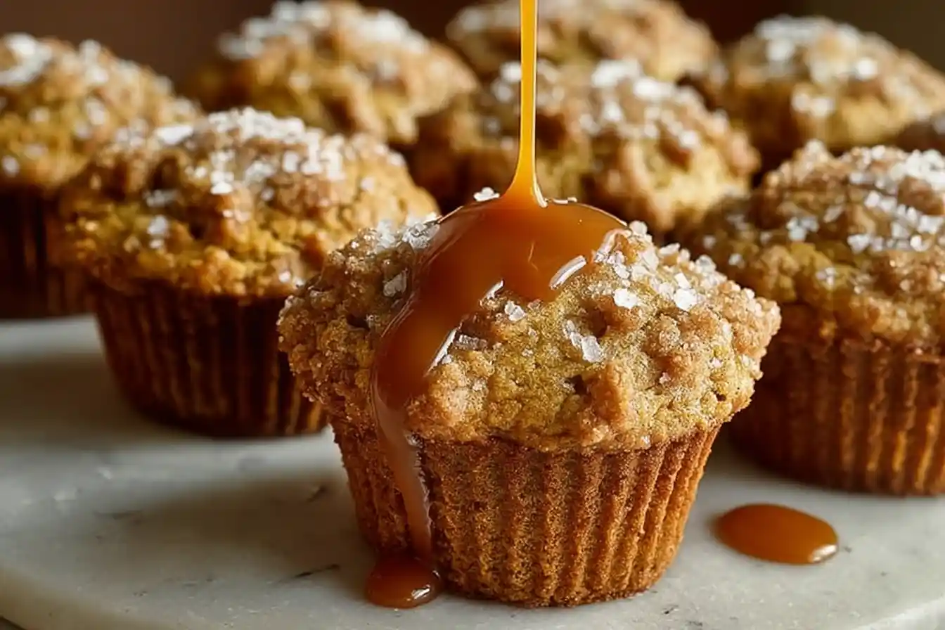 Indulge in Cozy Pumpkin Salted Caramel Muffins This Fall