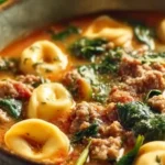 Sausage-Tortellini-Soup.