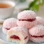 Strawberry Coconut Sponge Cakes