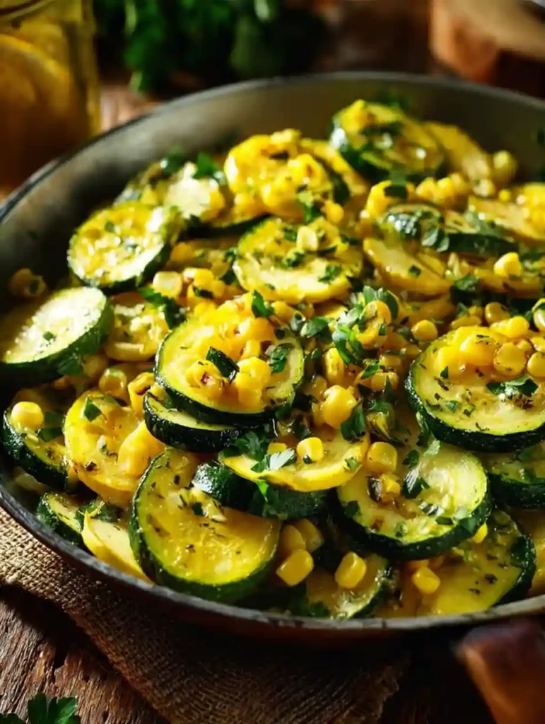 Summer Squash and Corn Skillet