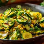 Summer Squash and Corn Skillet
