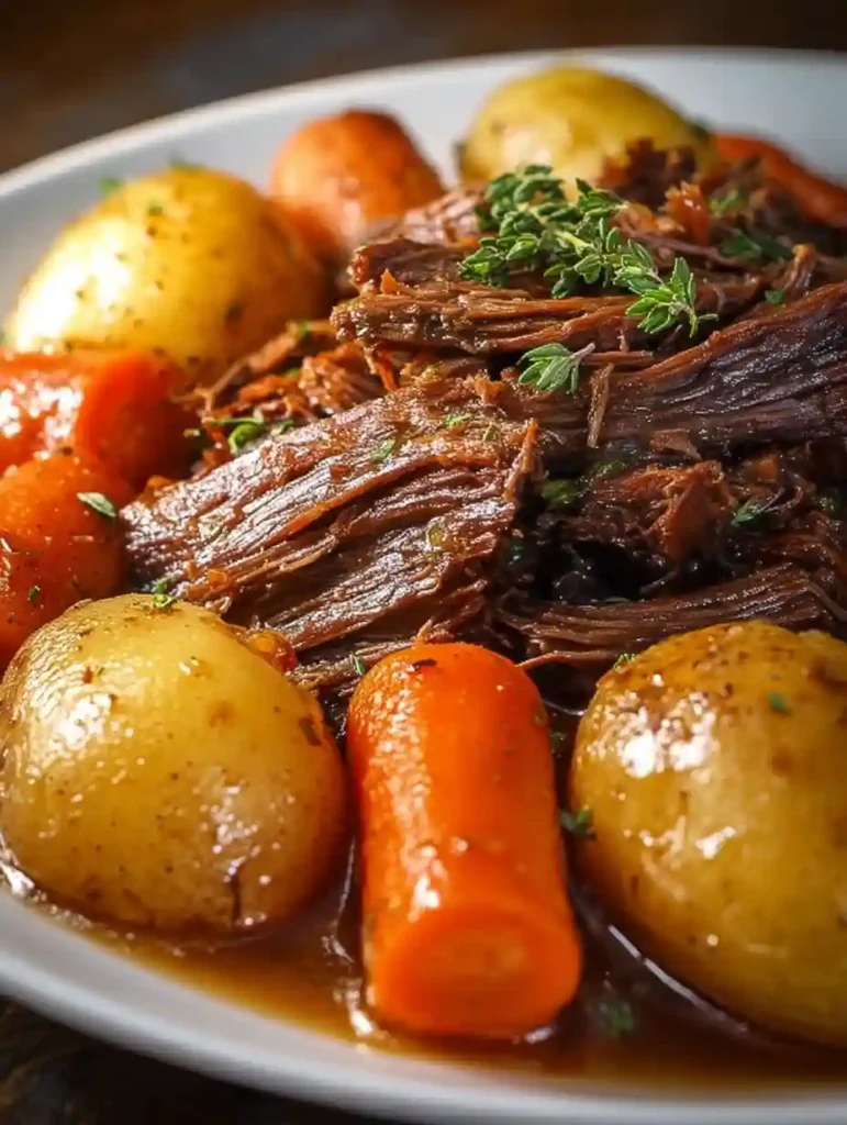 Three Packet Slow Cooker Roast