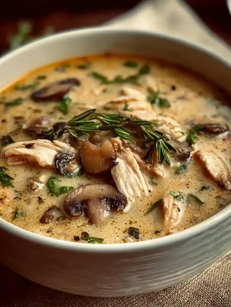 Rotisserie Chicken Mushroom Soup
