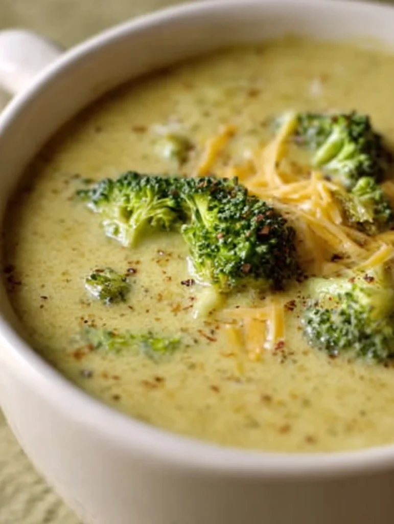 slow cooker broccoli cheddar soup