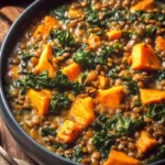 Brown Lentil Sweet Potato Curry
