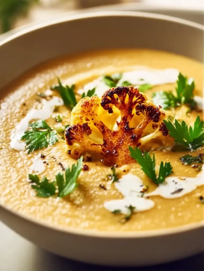 Cauliflower Soup with Coconut Milk