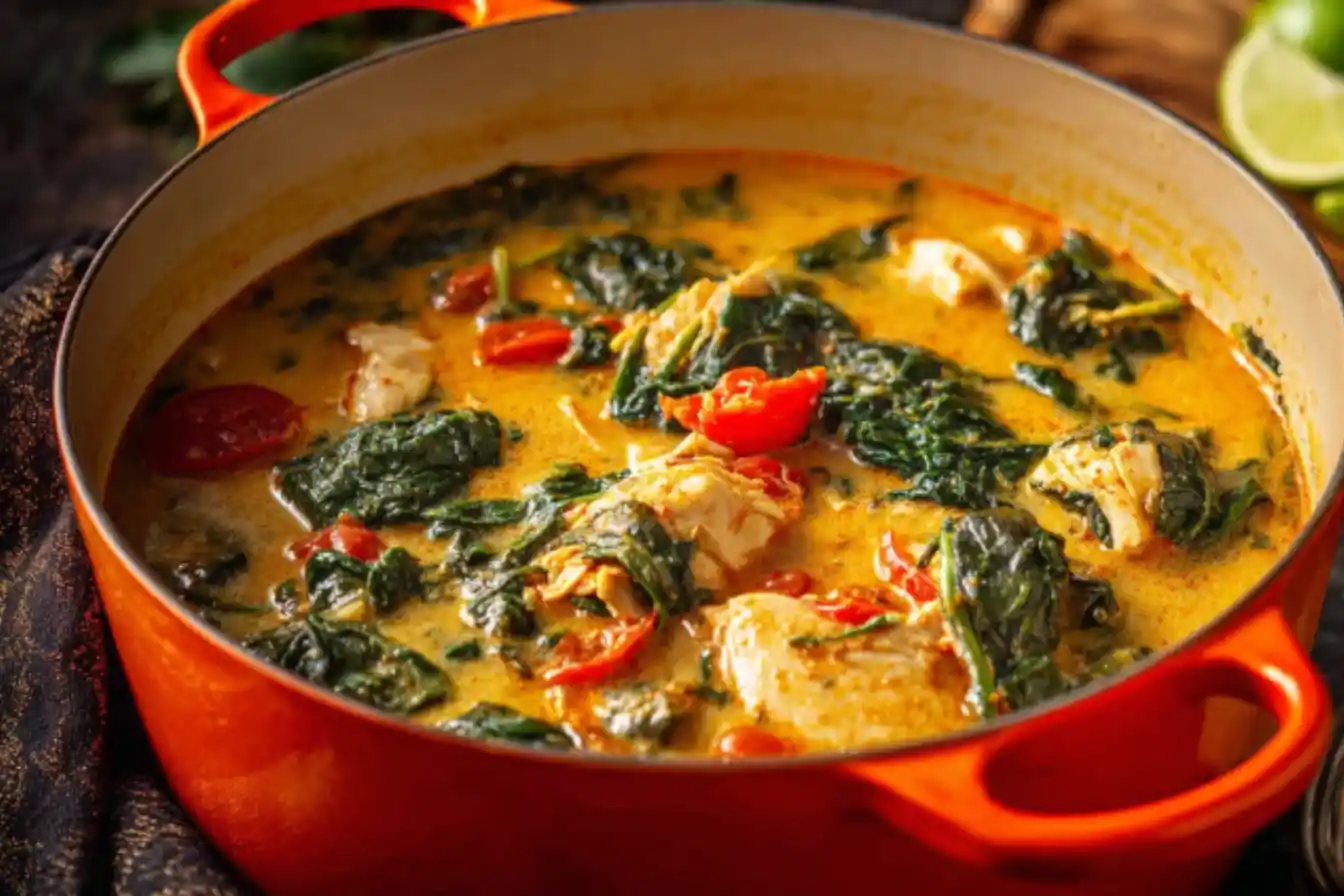 Savor the Comfort of Chicken Coconut Red Curry Soup Tonight!