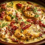 Creamy Parmesan Chicken Penne Pasta