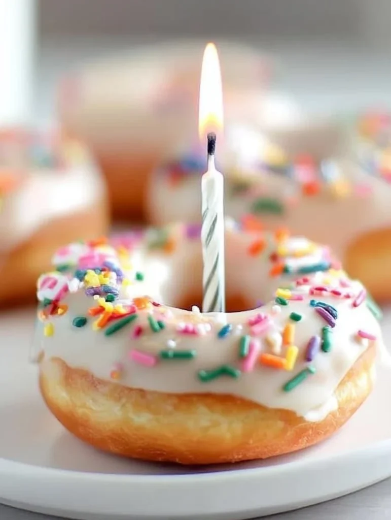 Healthy Birthday Cake Pronuts