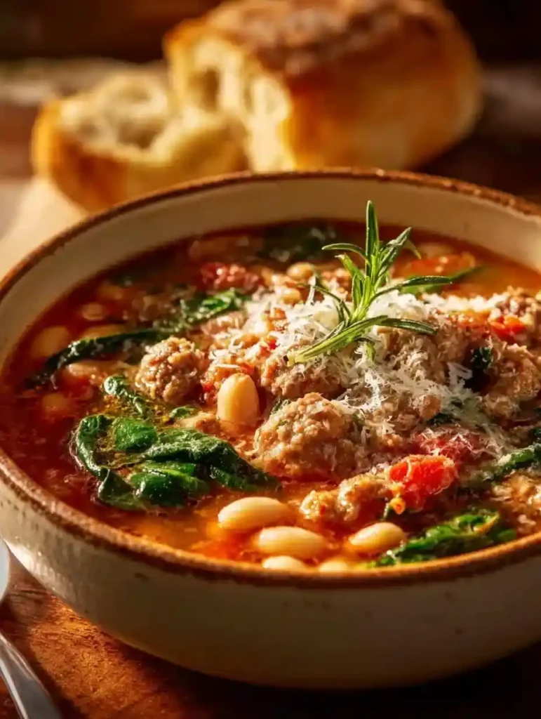 Hearty Italian Sausage White Bean Soup