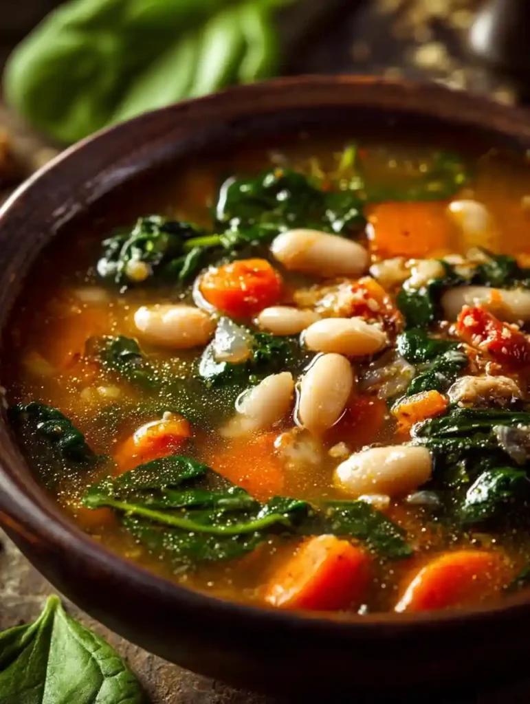 Hearty Tuscan White Bean Soup