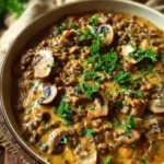 Lentil Mushroom Stroganoff