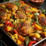 Savor This Easy Moroccan Chicken Thigh Sheet Pan Dinner Tonight