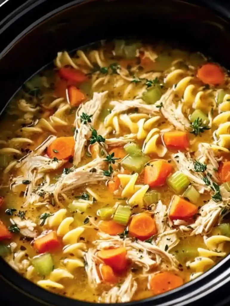 Slow Cooker Chicken Noodle Soup