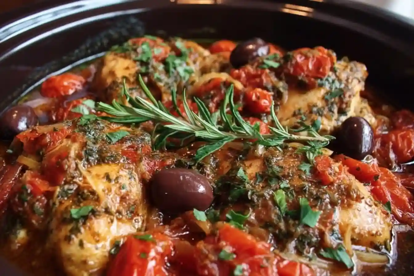 Easy Slow Cooker Mediterranean Chicken: A Flavorful Dinner in No Time!