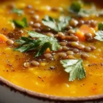 Spiced Carrot and Lentil Soup