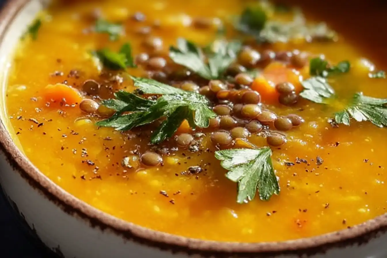 Deliciously Healthy Spiced Carrot and Lentil Soup Recipe