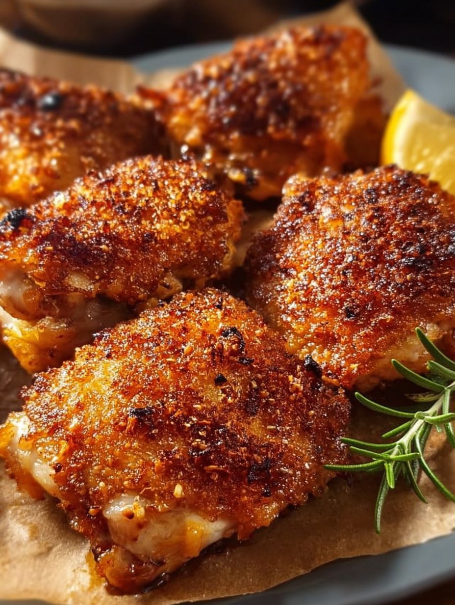Crispy Baked Chicken Thighs