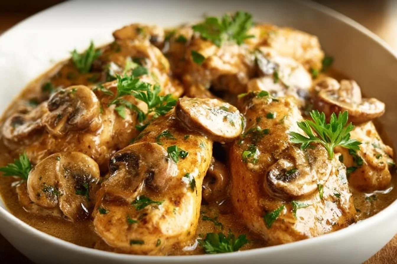 Indulge in Easy Creamy Chicken and Mushroom Stroganoff Tonight
