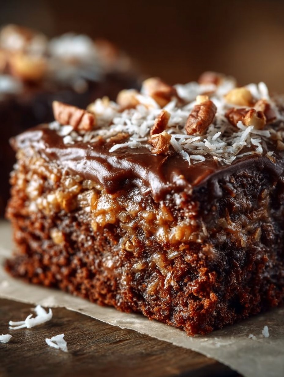 German Chocolate Sheet Cake