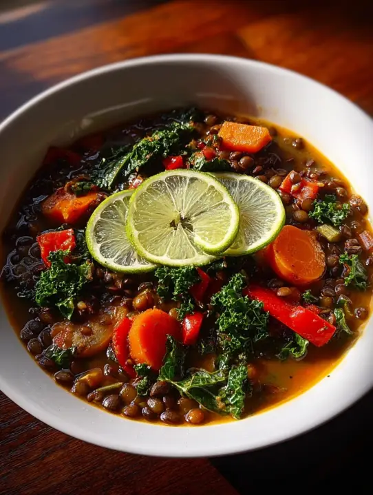 Black Bean Lentil Soup