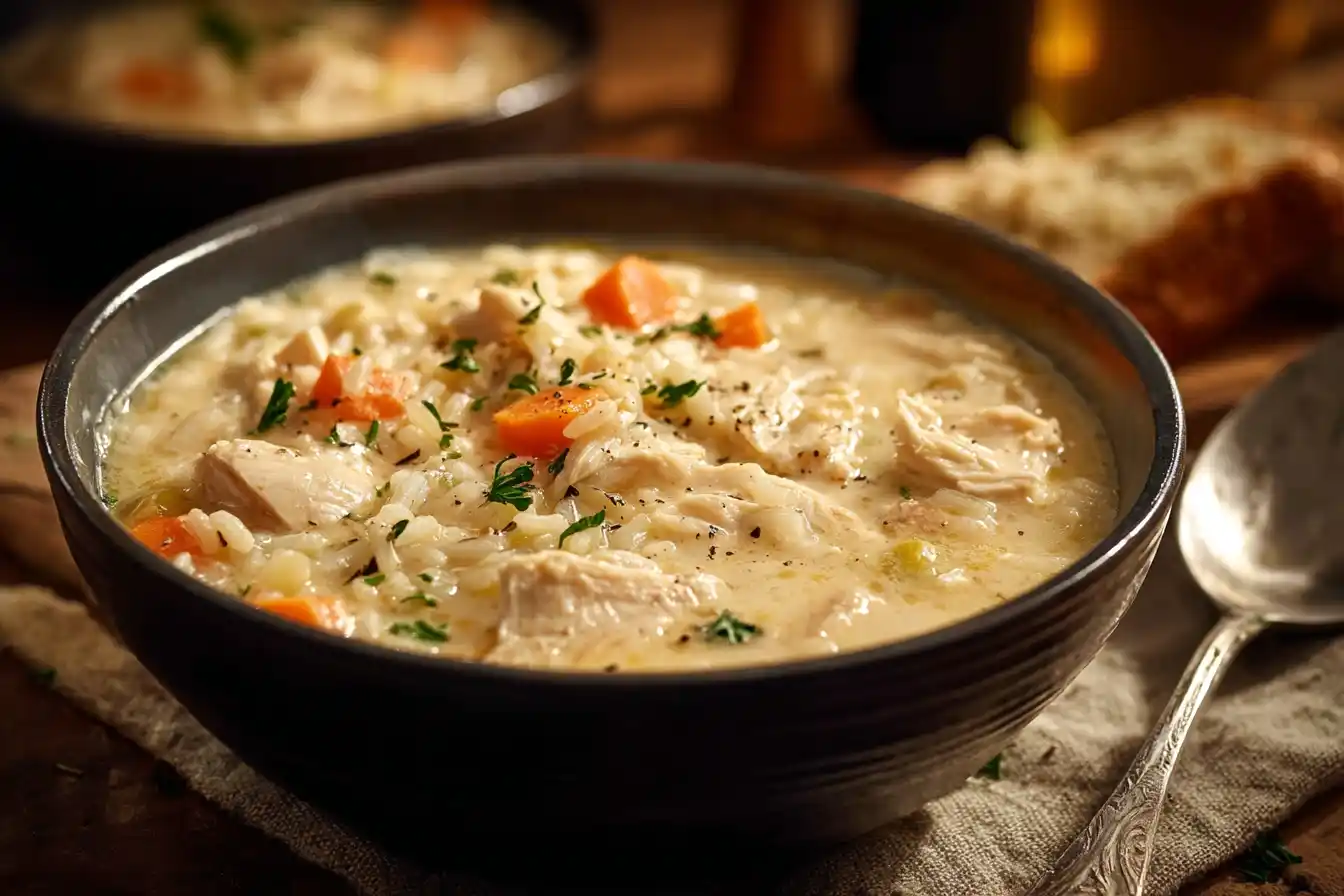 Creamy Chicken and Rice Soup: Simple Comfort in a Bowl