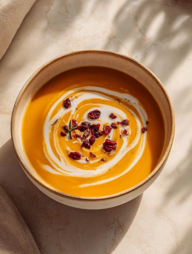 Homemade Carrot Sweet Potato Soup