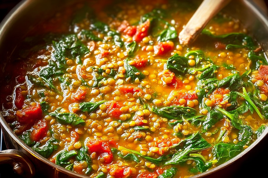 Lentil Soup with Spinach