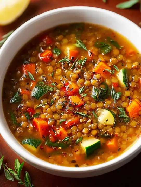 Lentil Vegetable Soup (Easy!)