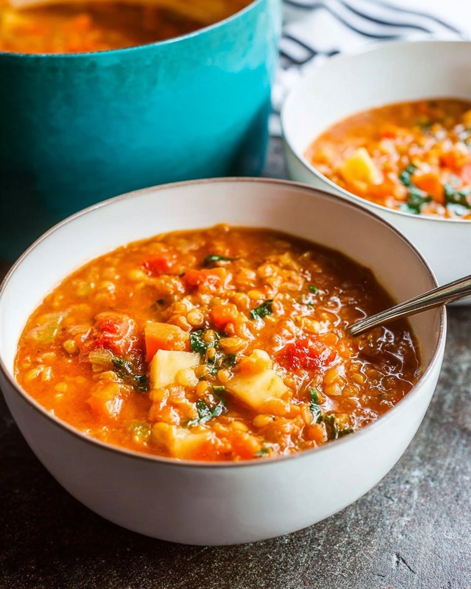 Chunky Lentil & Vegetable Soup