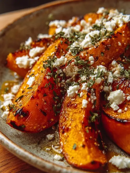 Roasted Pumpkin with Feta & Honey