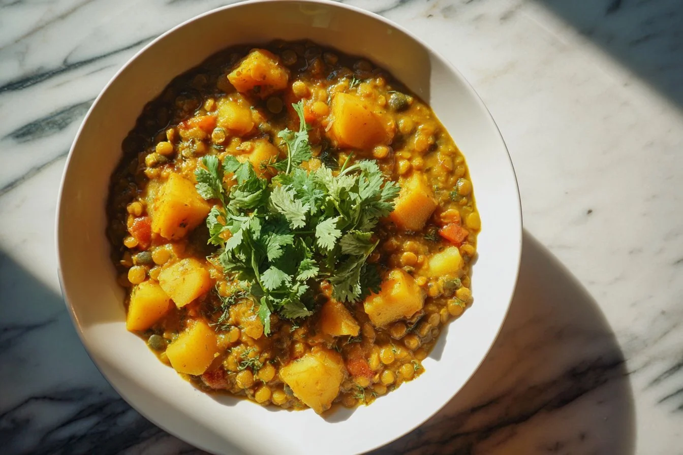 Creamy Potato and Lentil Soup
