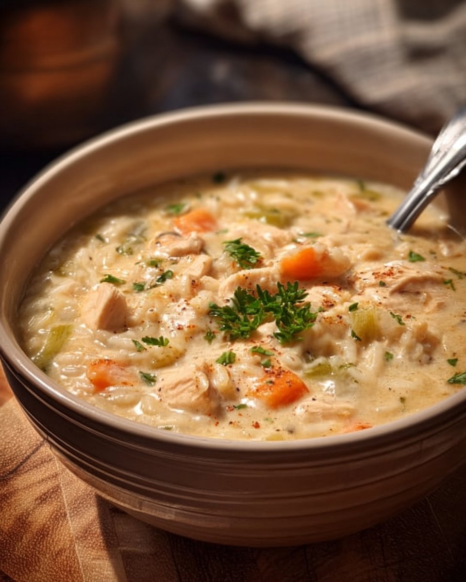 Creamy Chicken and Rice Soup